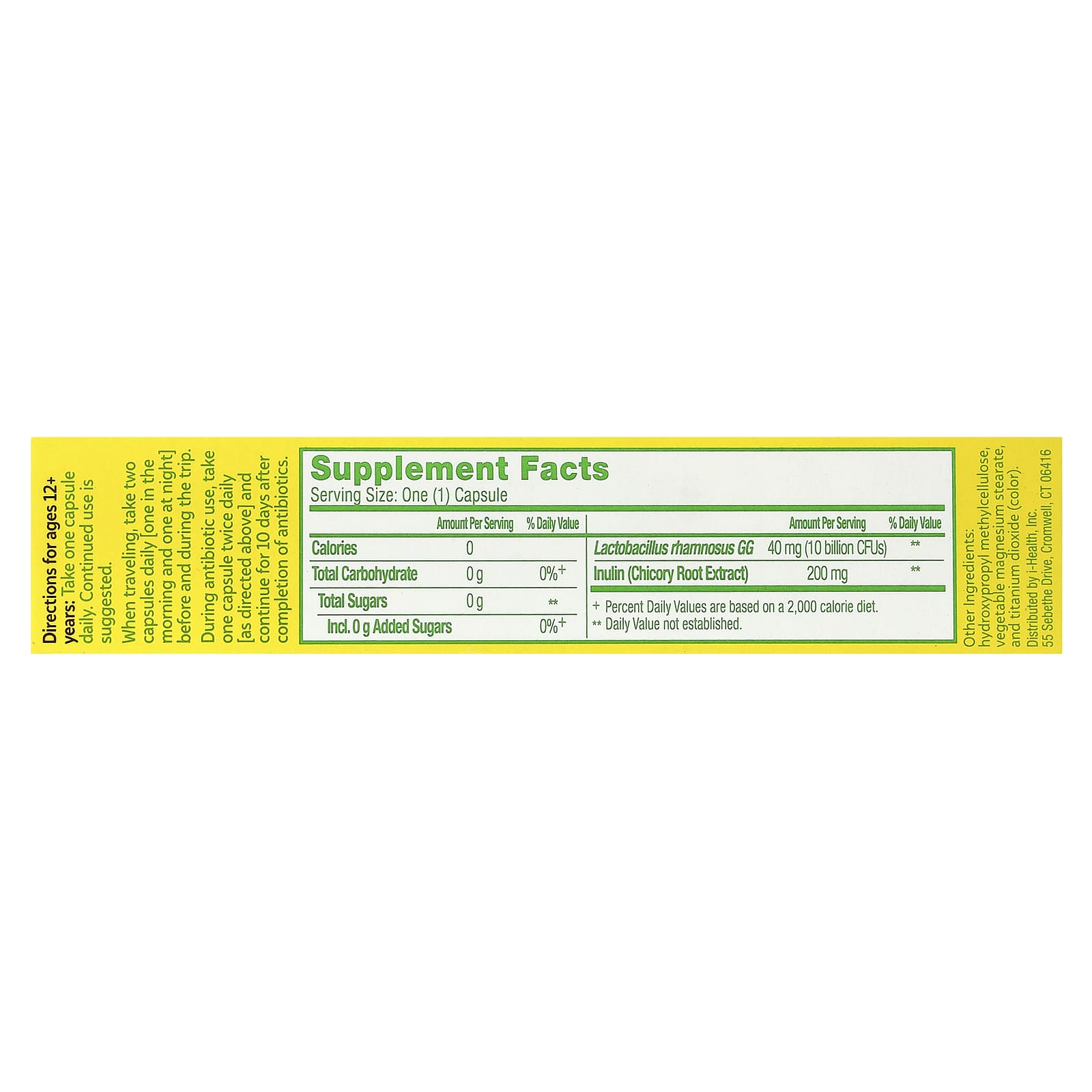 Culturelle, Probiotics, Digestive Daily Probiotic, 30 Vegetarian Capsules - Image 2