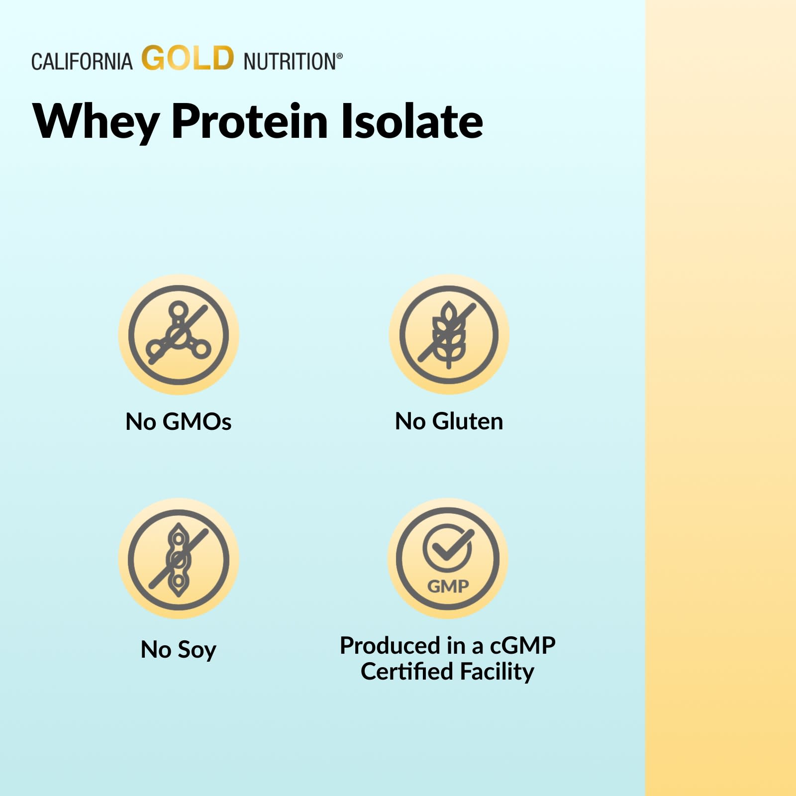 California Gold Nutrition, Sport, Whey Protein Isolate, Unflavored, 5 lb (2.27 kg) - Image 6