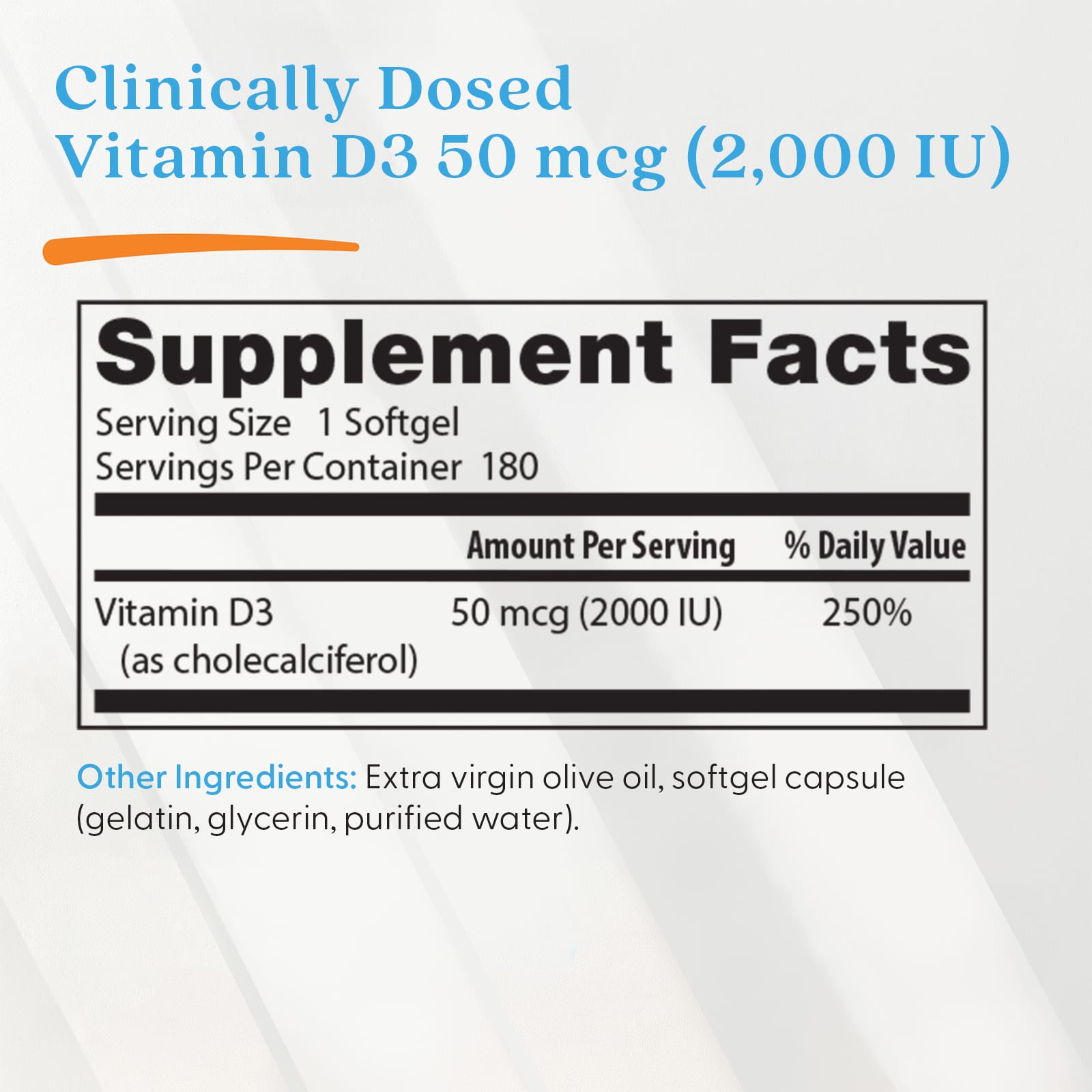 Doctor's Best, Vitamin D3, 50 mcg (2,000 IU), 180 Softgels - Image 4