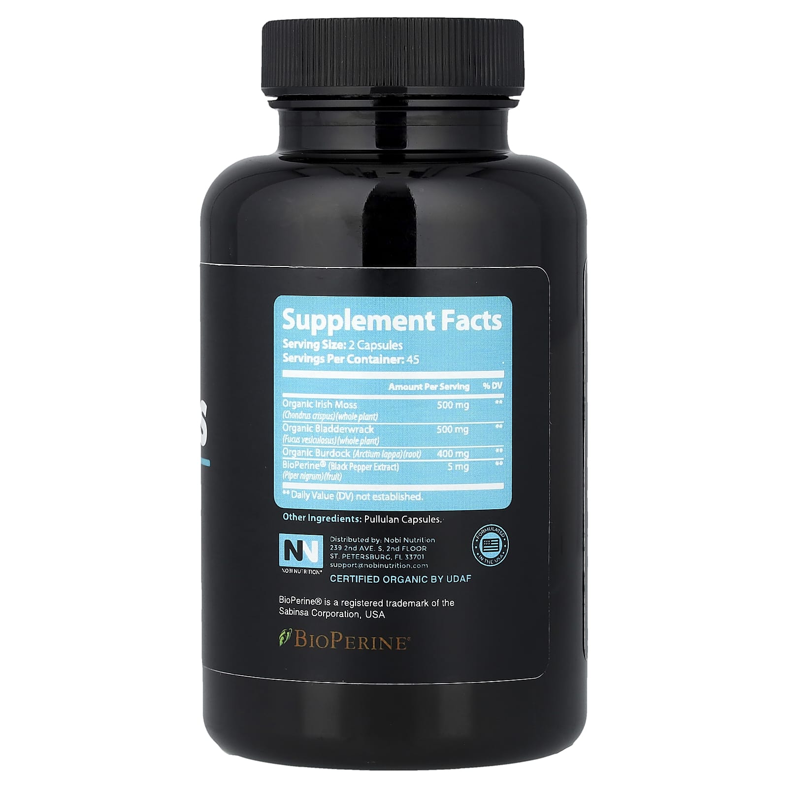 Nobi Nutrition, Sea Moss, 90 Capsules - Image 2