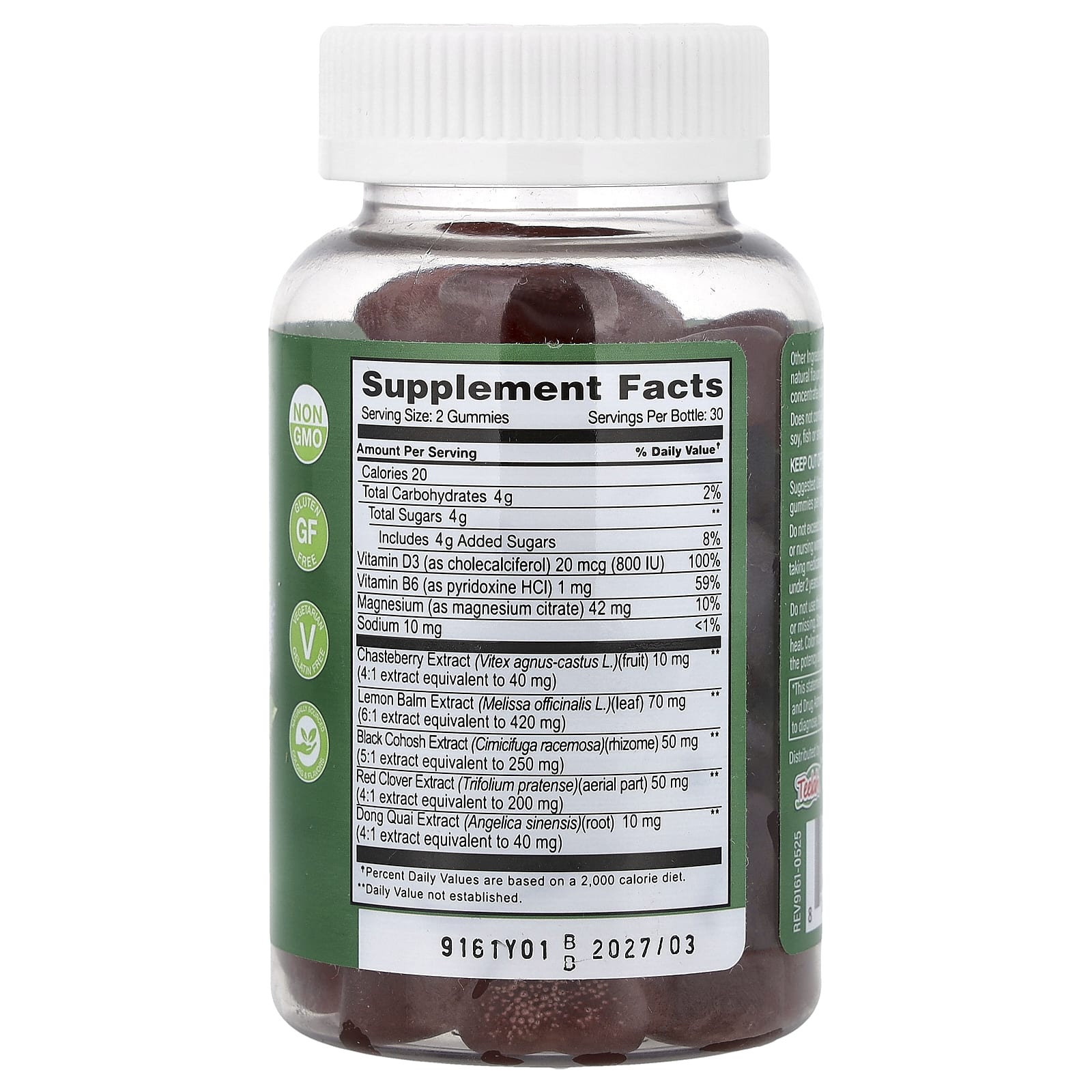 YumVs, Menopause Support Gummies, Natural, 60 Gummies - Image 2