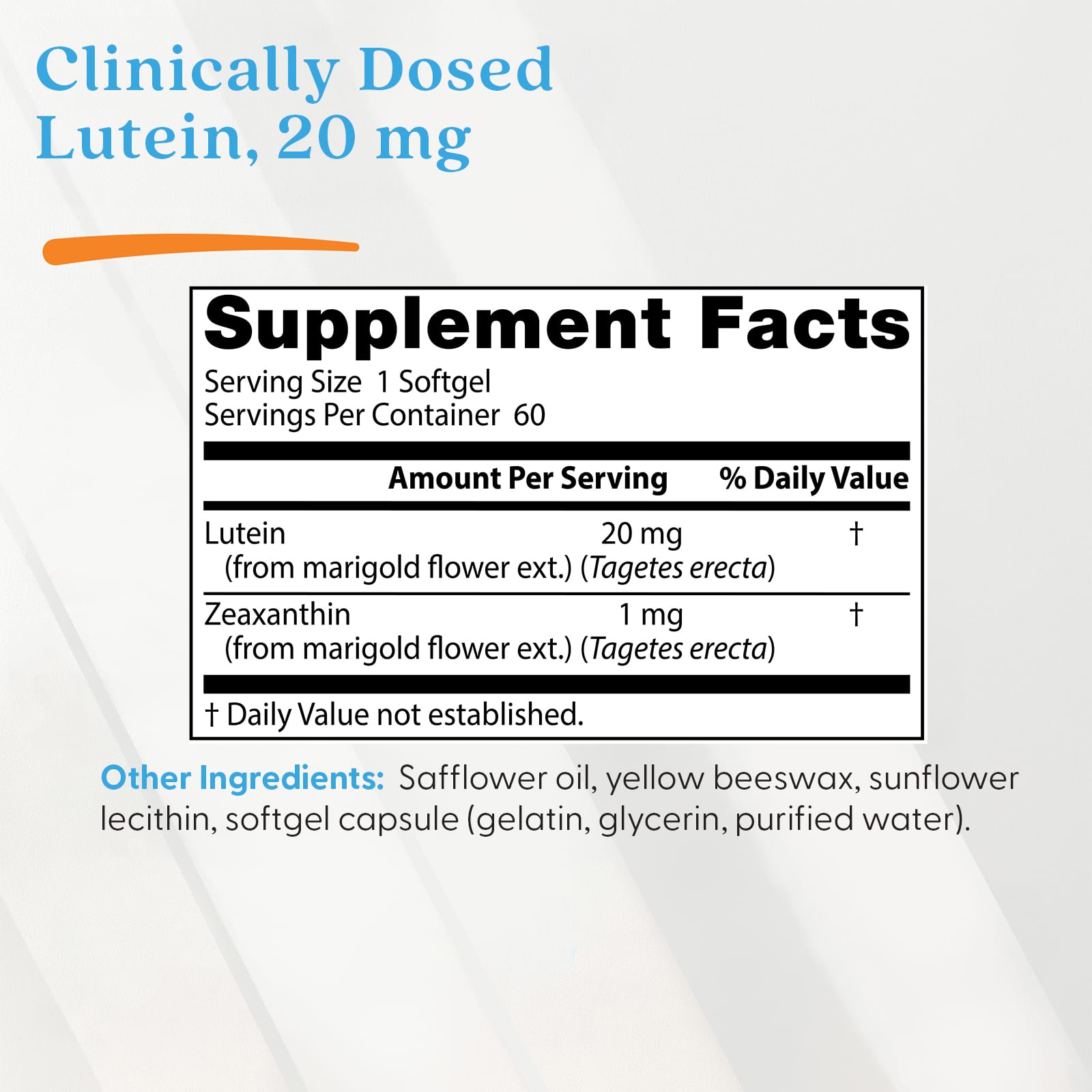 Doctor's Best, Lutein , 20 mg, 60 Softgels - Image 4