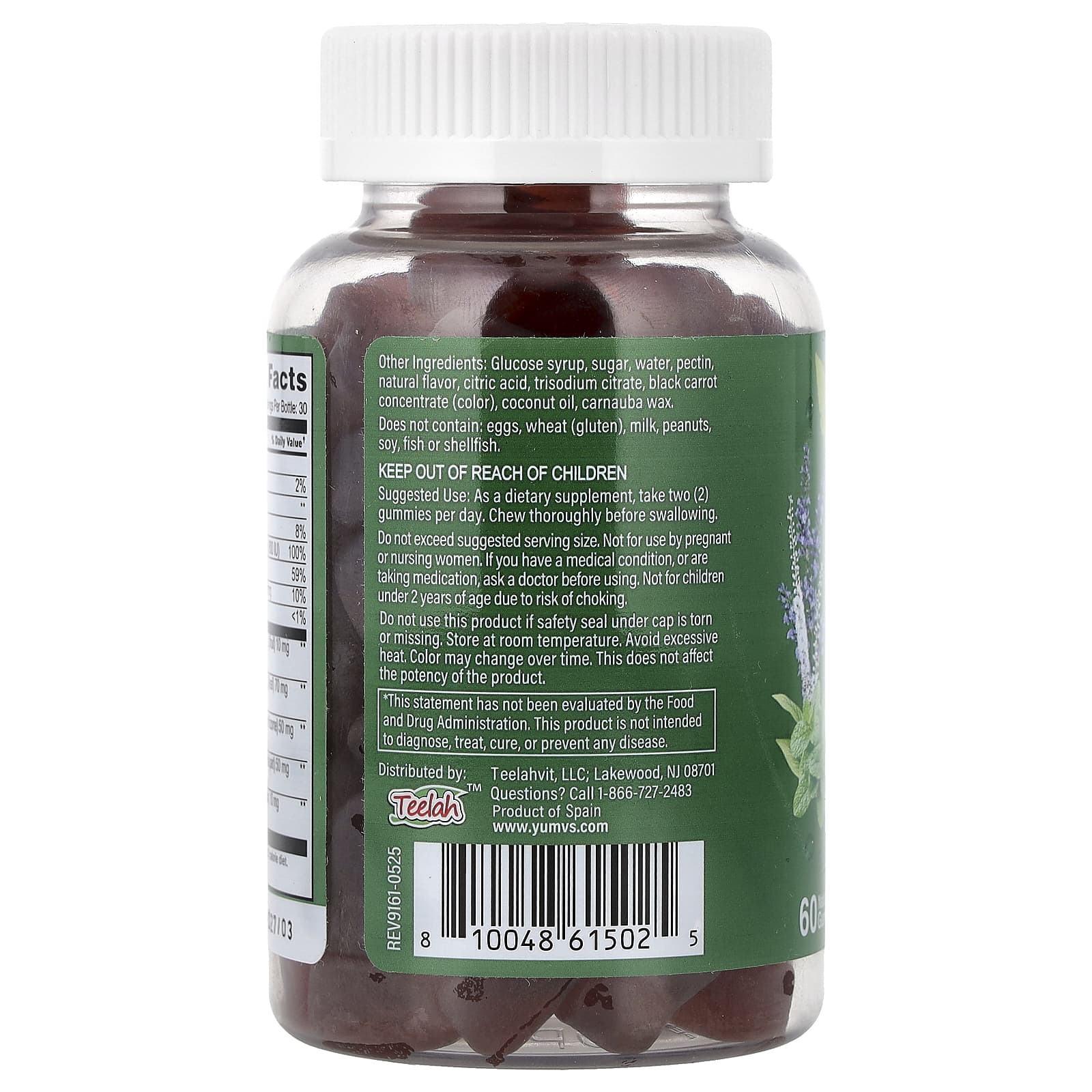 YumVs, Menopause Support Gummies, Natural, 60 Gummies - Image 3