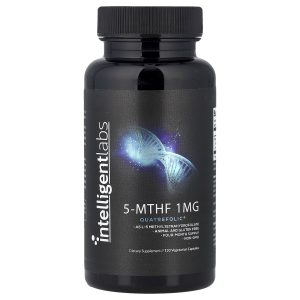 Intelligent Labs, 5-MTHF, 1 mg, 120 Vegetable Capsules