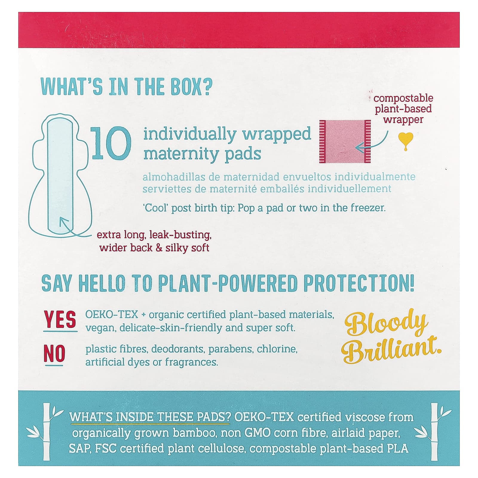 Here We Flo, Maternity Pads, Ultra Heavy, 10 Pads - Image 2