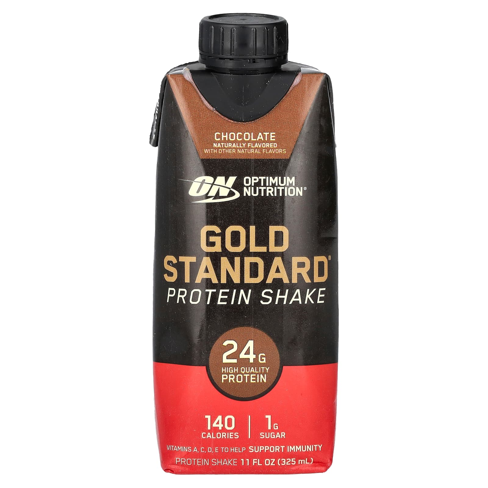 Optimum Nutrition, Gold Standard® Protein Shake, Chocolate, 4 Cartons, 11 fl oz (325 ml) Each - Image 3