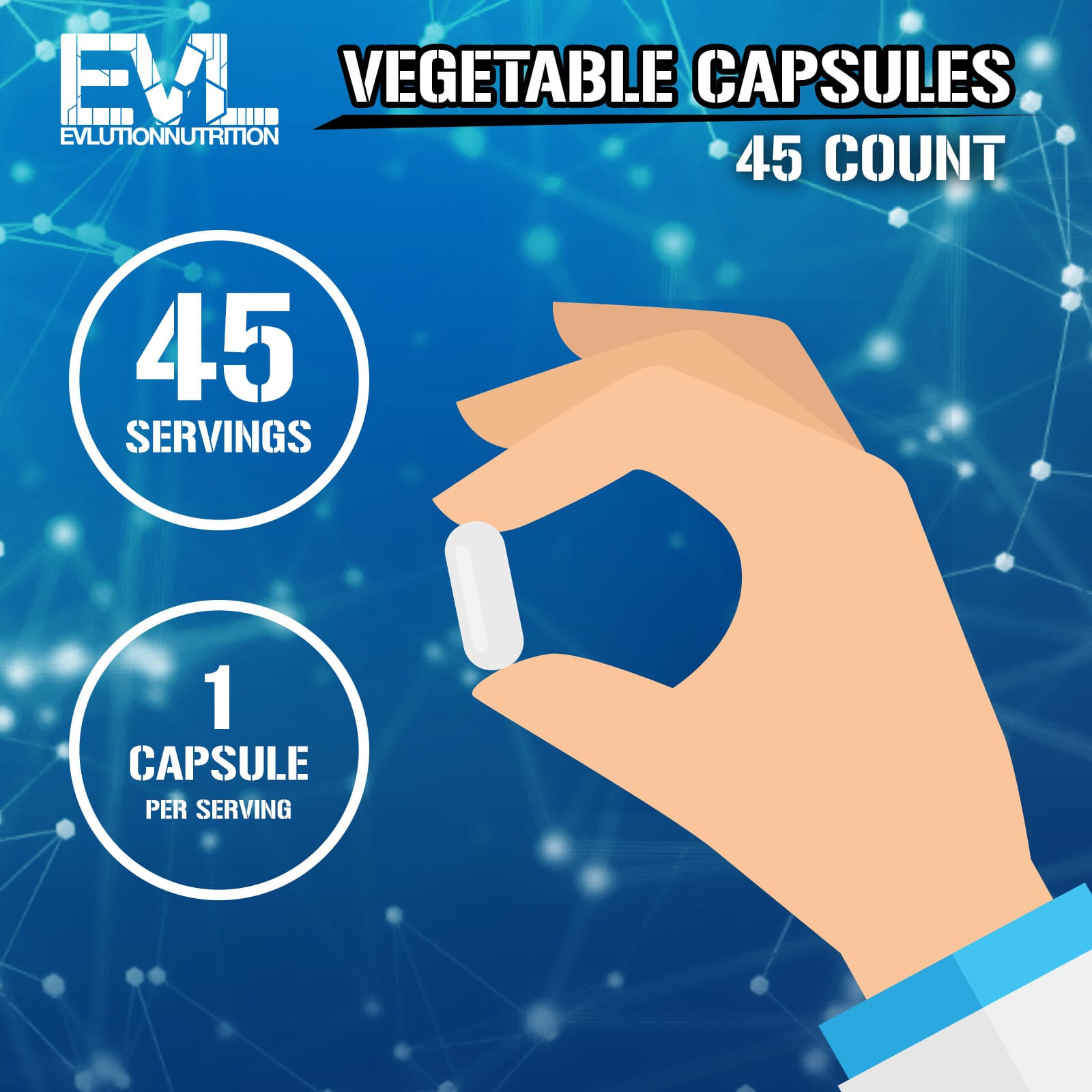 EVLution Nutrition, RelaxMode, 45 Veggie Capsules - Image 3