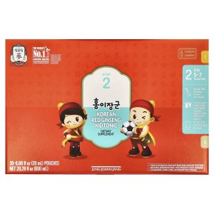 JungKwanJang, Korean Red Ginseng Kid Tonic, Step 2, 5-7 Years Old, 30 Pouches, 0.68 fl oz (20 ml) Each