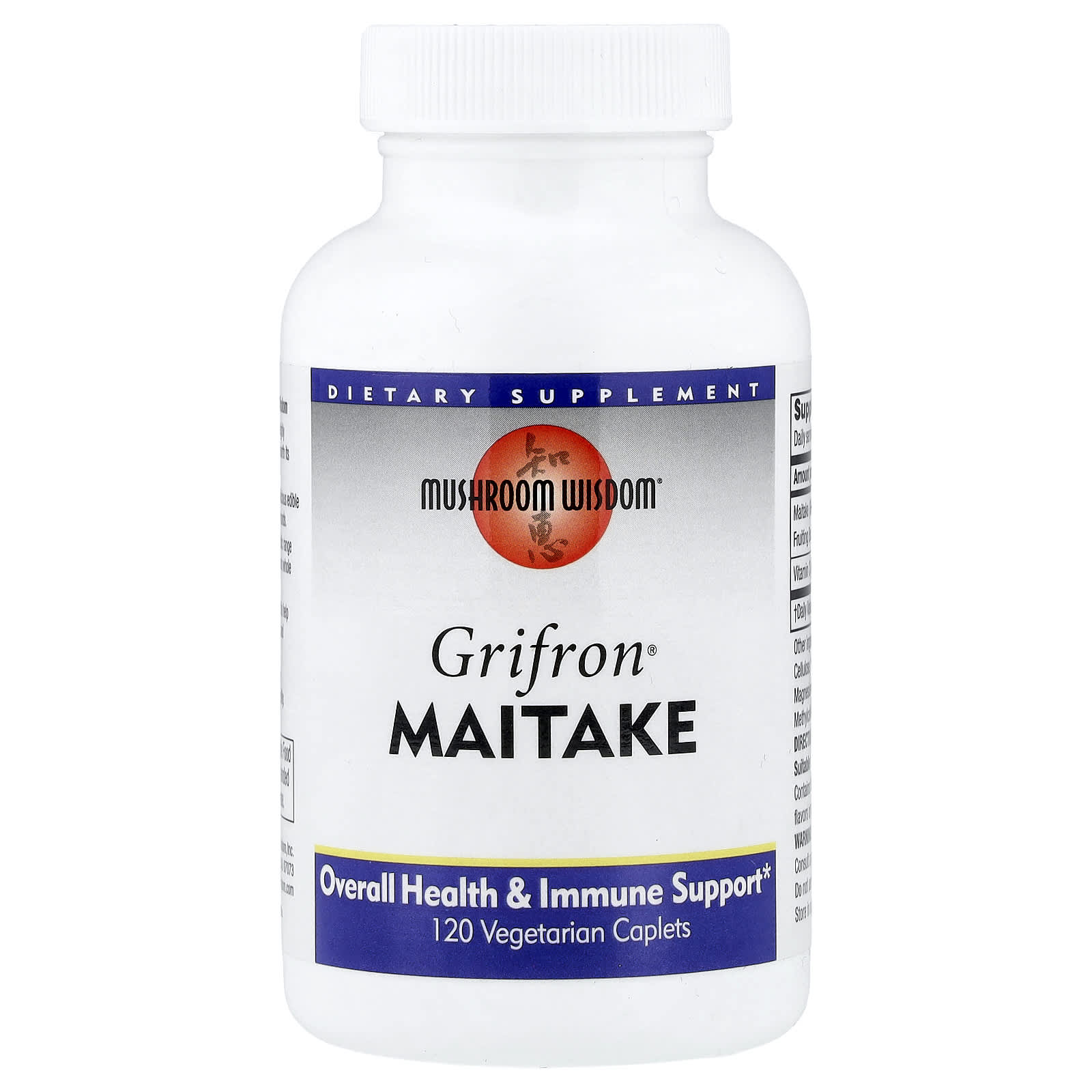 Mushroom Wisdom, Grifron® Maitake, 120 Vegetarian Caplets