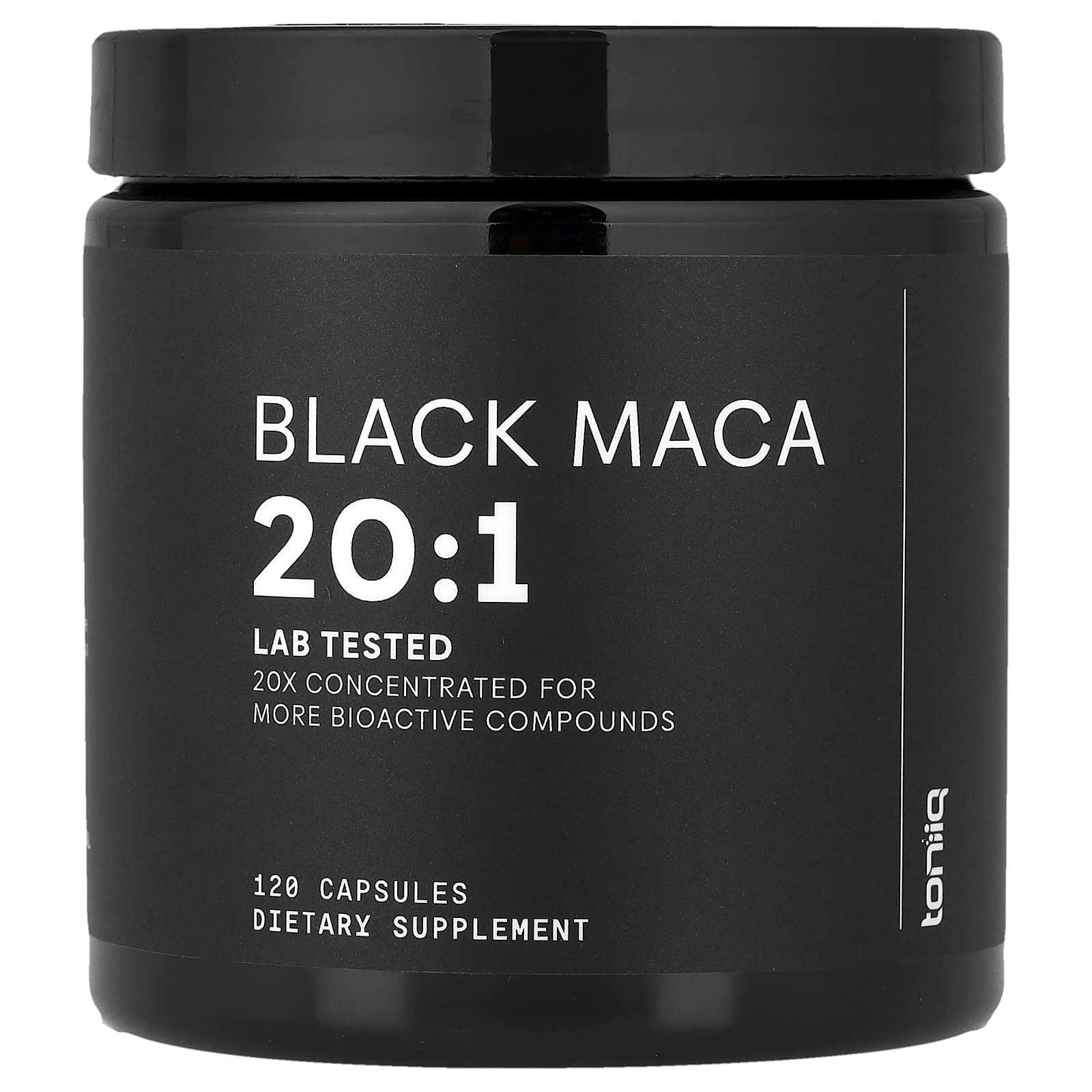 Toniiq, Black Maca 20:1, 120 Capsules (666 mg per Capsule)