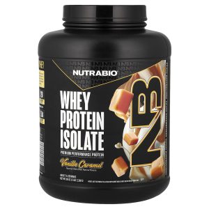 NutraBio, Whey Protein Isolate, Vanilla Caramel , 5 lb (2,268 g)