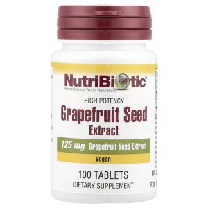 NutriBiotic, Grapefruit Seed Extract, High Potency, 125 mg, 100 Tablets