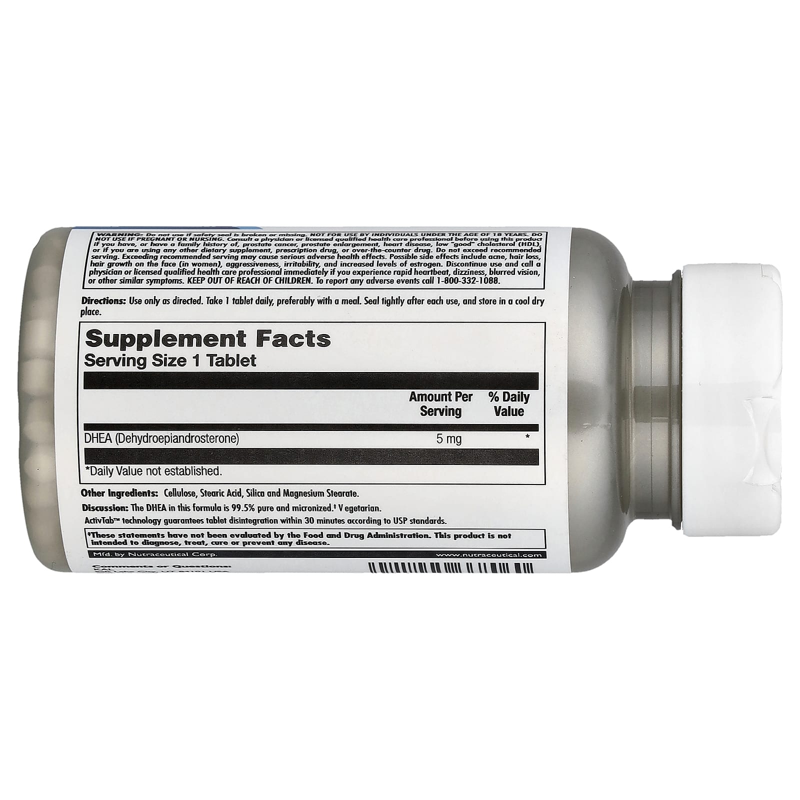 KAL, DHEA, 5 mg, 60 Tablets - Image 2