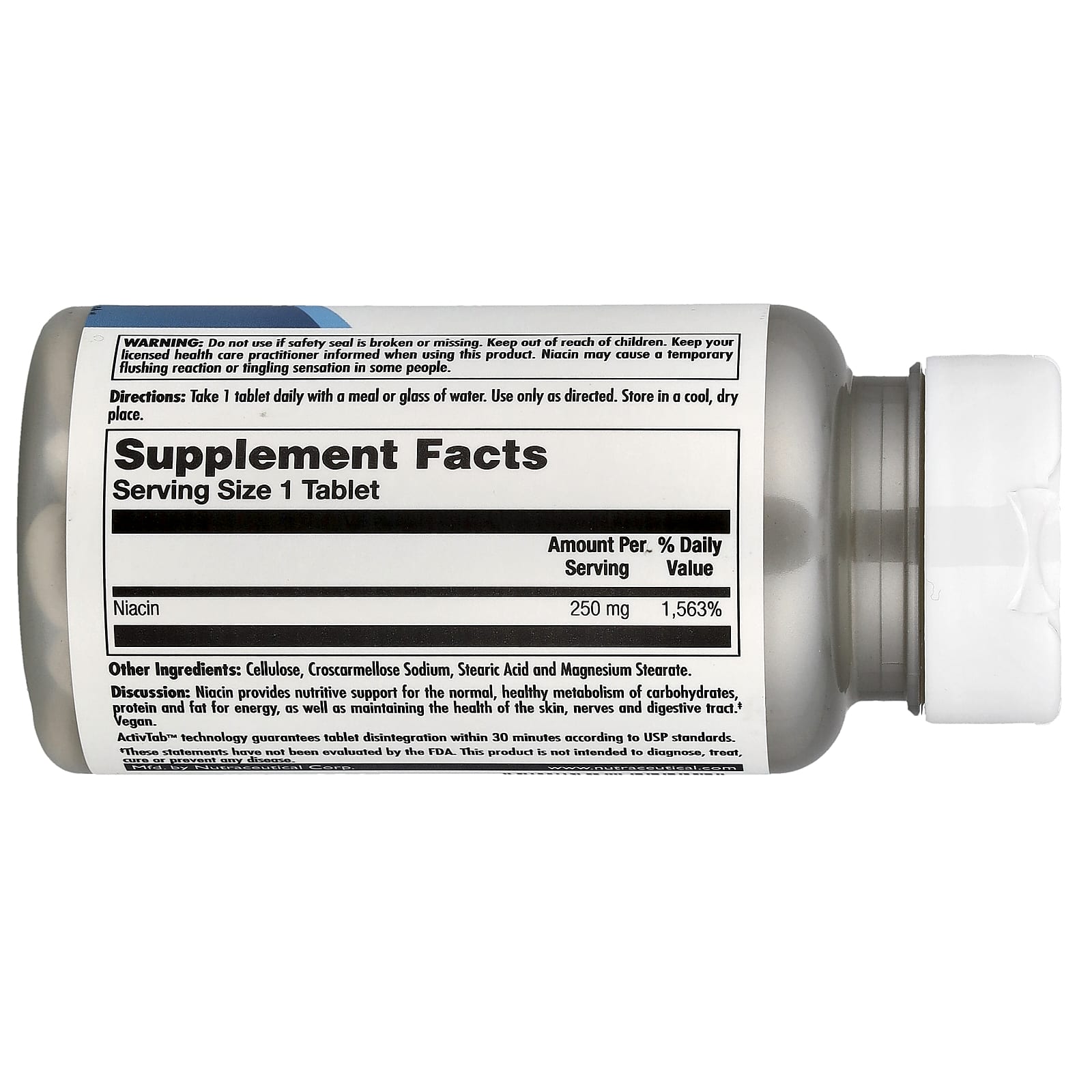 KAL, Niacin, 250 mg, 100 Tablets - Image 2