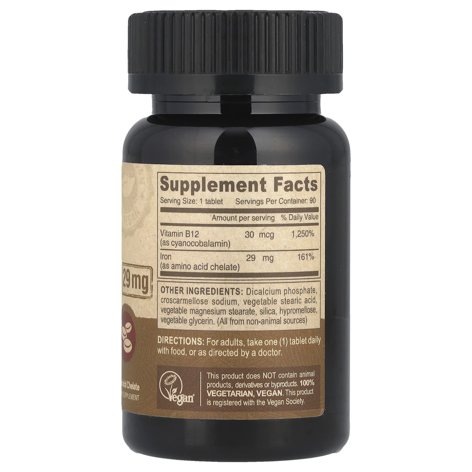 Deva, Vegan Chelated Iron, 90 Tablets - Image 2