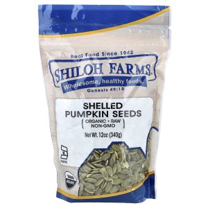 Shiloh Farms, Organic Raw Shelled Pumpkin Seeds, 12 oz (340 g)