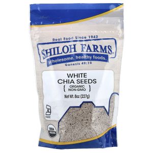 Shiloh Farms, Organic White Chia Seeds, 8 oz (227 g)