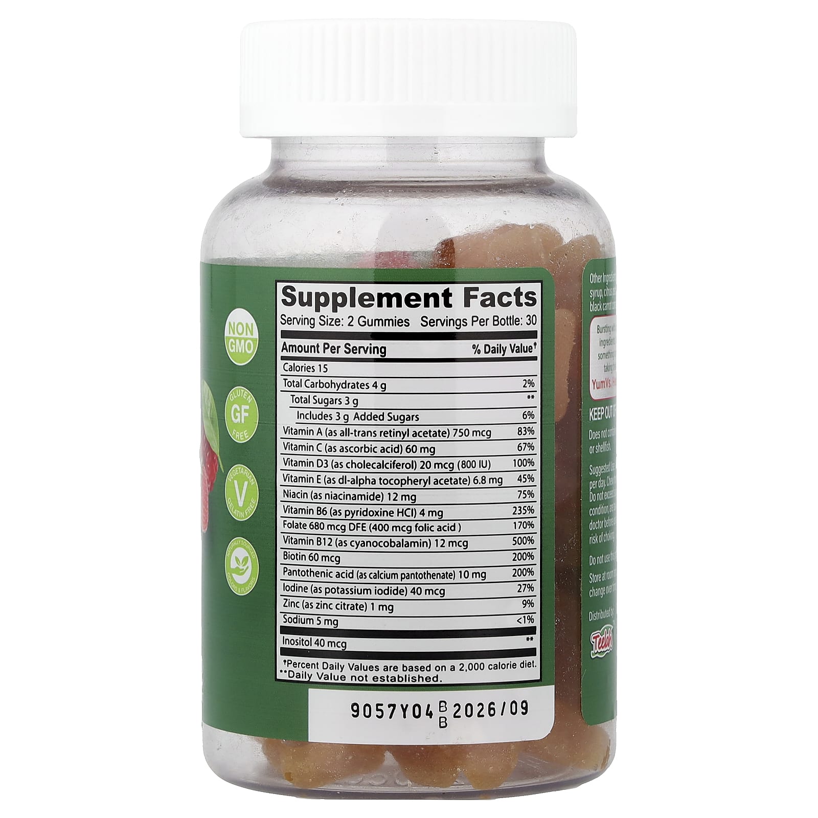 YumVs, Multi Vitamin Gummies, Berry, 60 Gummies - Image 2