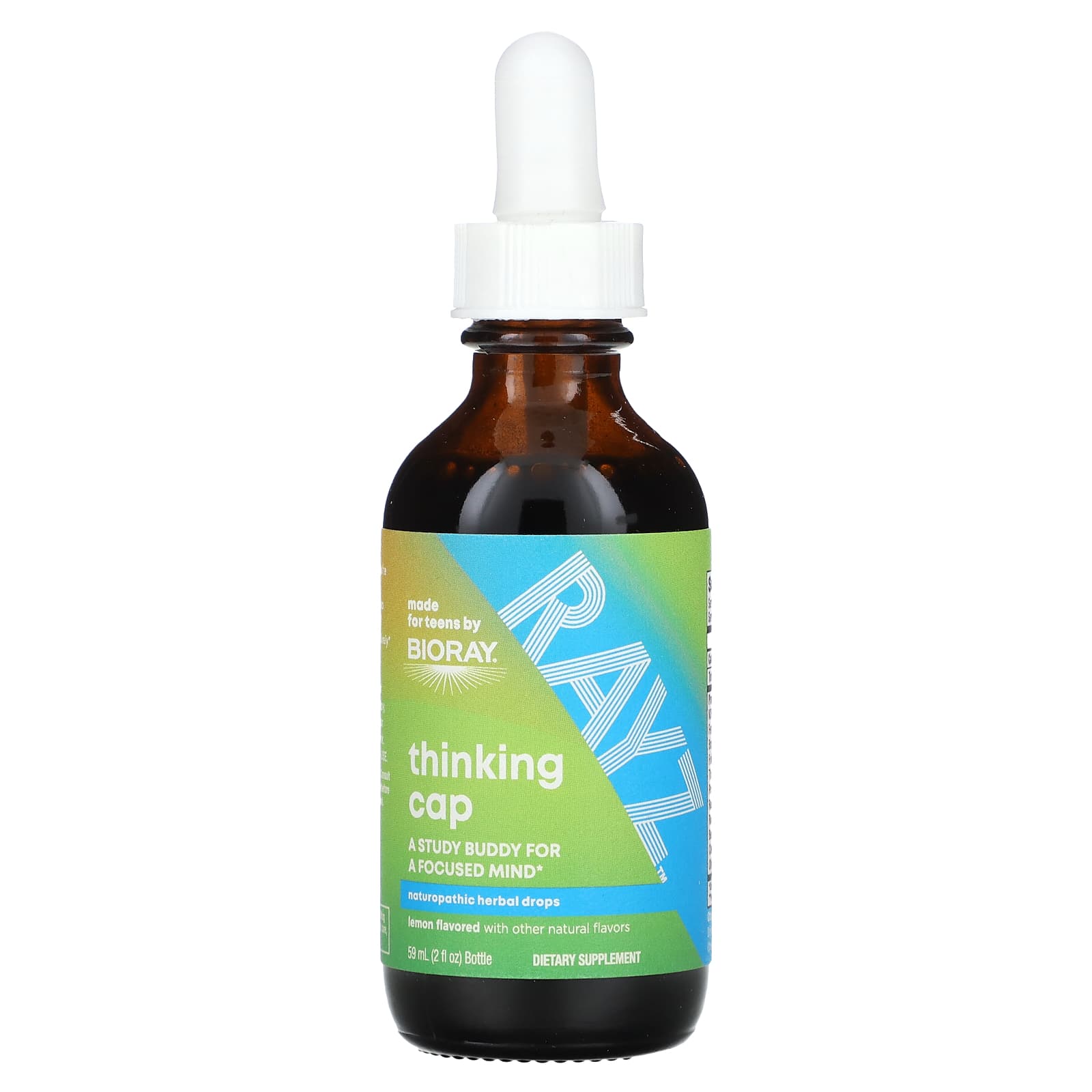 Bioray, Rayz®, Thinking Cap, For Teens, Lemon, 2 fl oz (60 ml) - Image 3