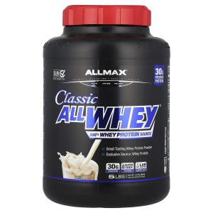 ALLMAX, CLASSIC ALLWHEY®, 100% Whey Protein Source, Vanilla, 5 lbs (2.27 kg)