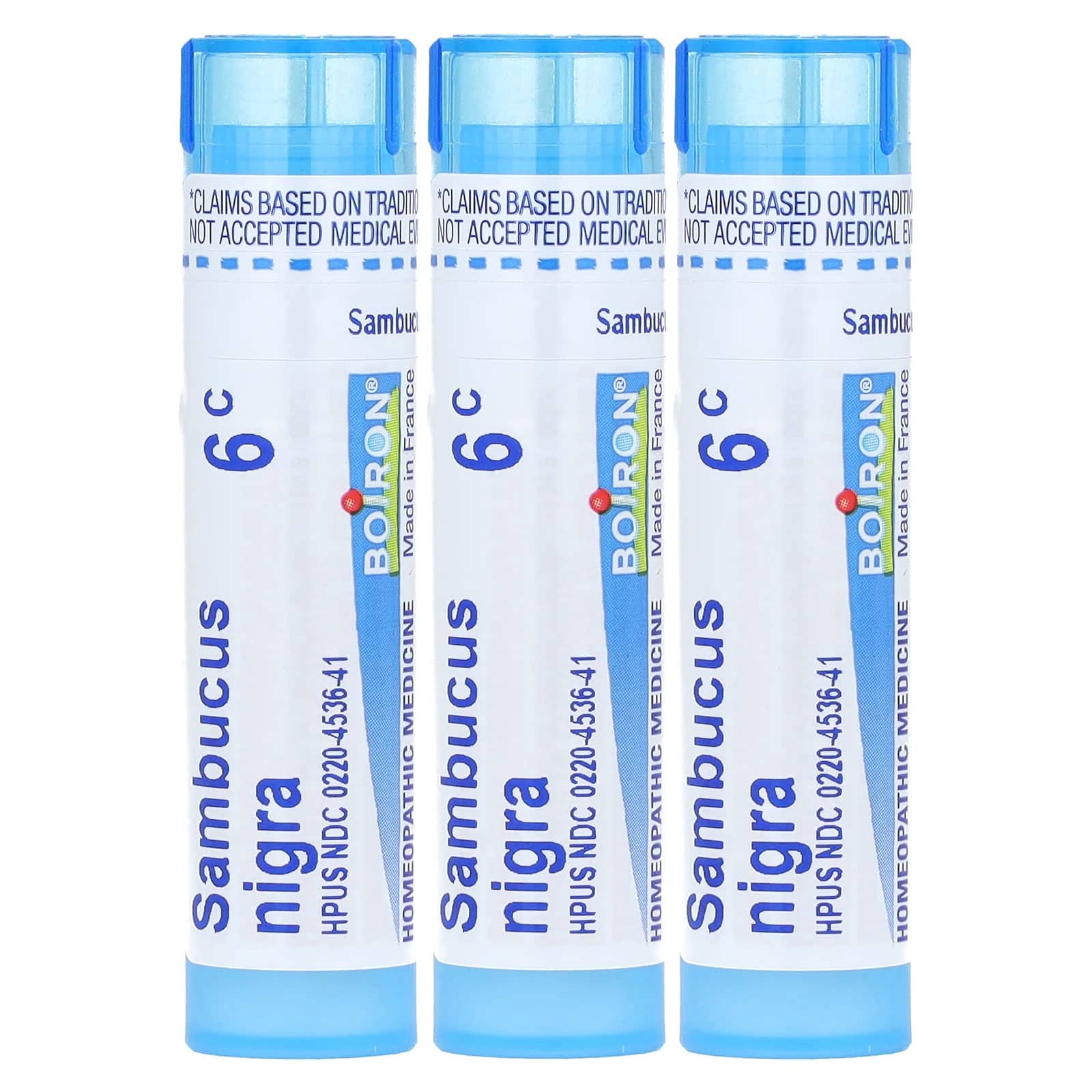 Boiron, Sambucus, Meltaway Pellets, 6C, 3 Tubes, Approx. 80 Pellets Each - Image 3
