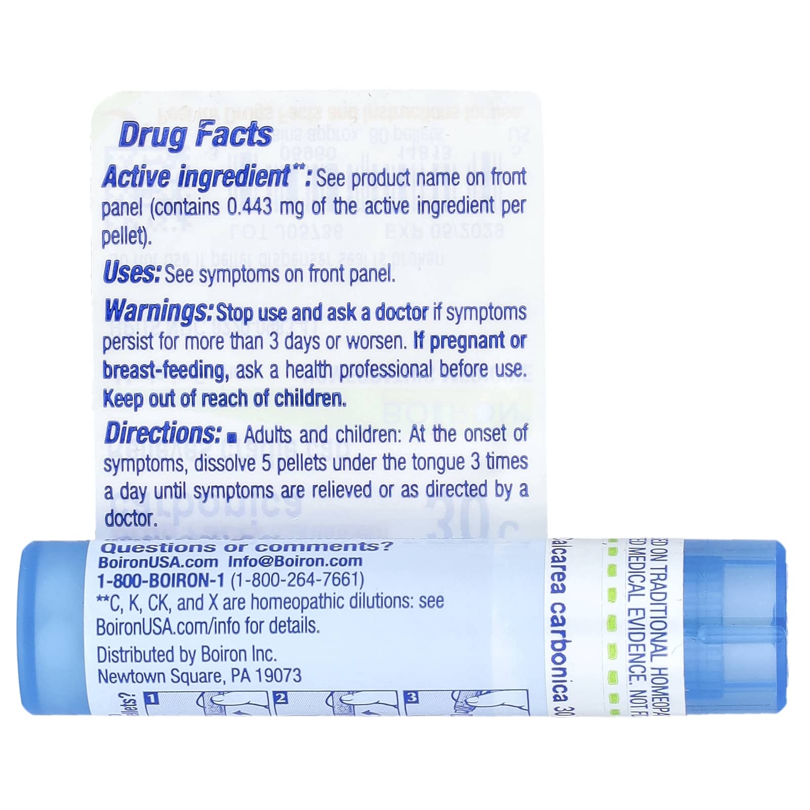 Boiron, Calcarea Carbonica, 30C, Cradle Cap Relief, Approx 80 Pellets - Image 2
