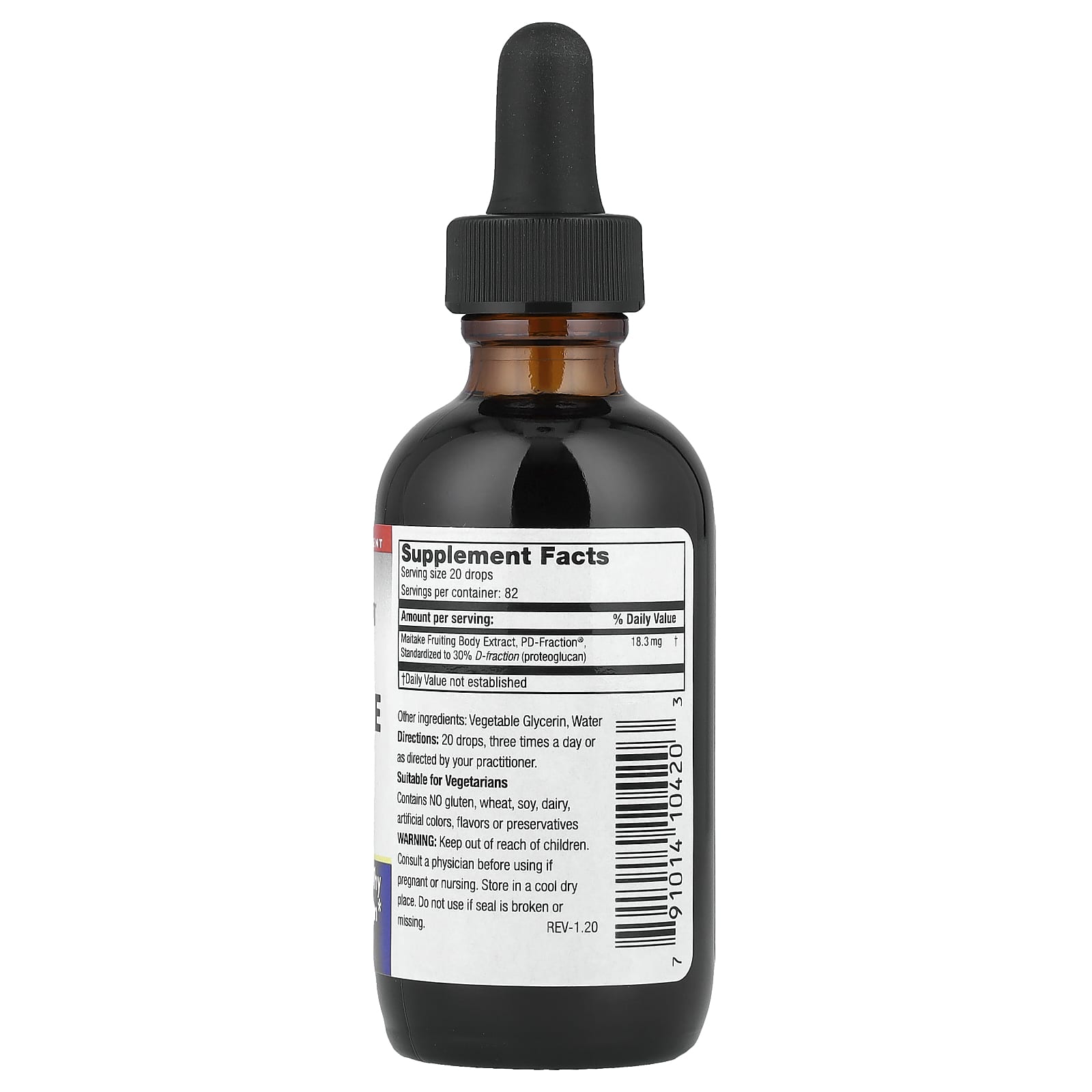 Mushroom Wisdom, Maitake D Fraction®, Standard, 60 ml - Image 2