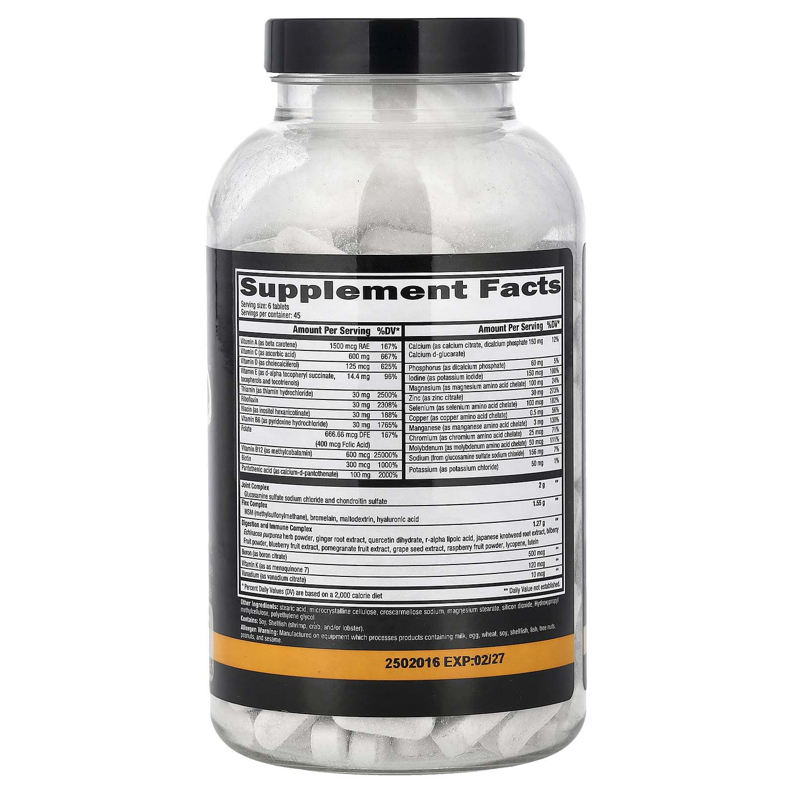 Controlled Labs, Orange Triad™, Multi-Vitamin, Joint, Digestion & Immune Formula, 270 Tablets - Image 2