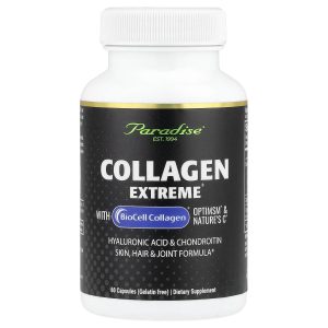 Paradise Herbs, Collagen Extreme® with BioCell Collagen®, OptiMSM® & Nature's C®, 60 Capsules