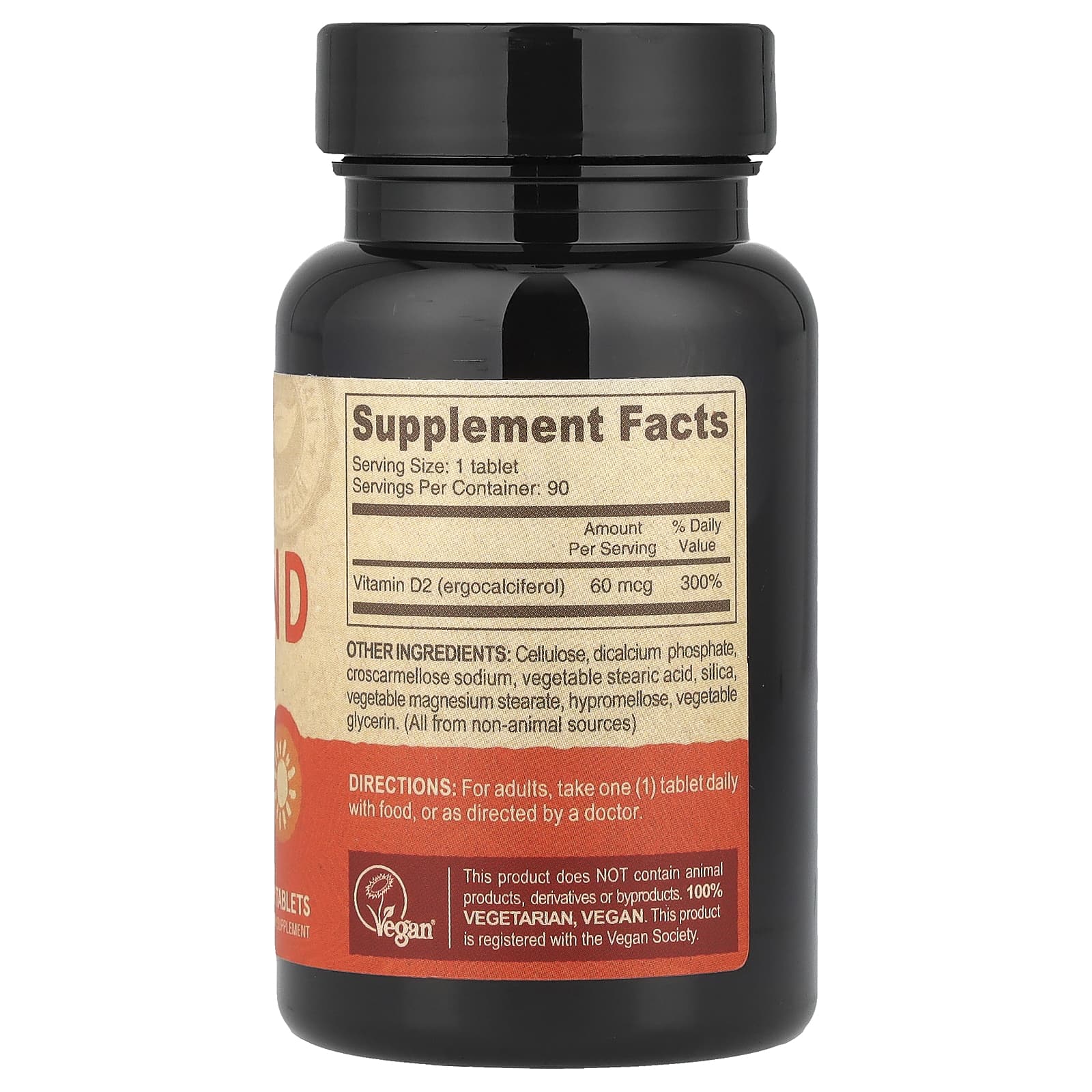 Deva, Vegan Vitamin D2, 60 mcg (2,400 IU), 90 Tablets - Image 2