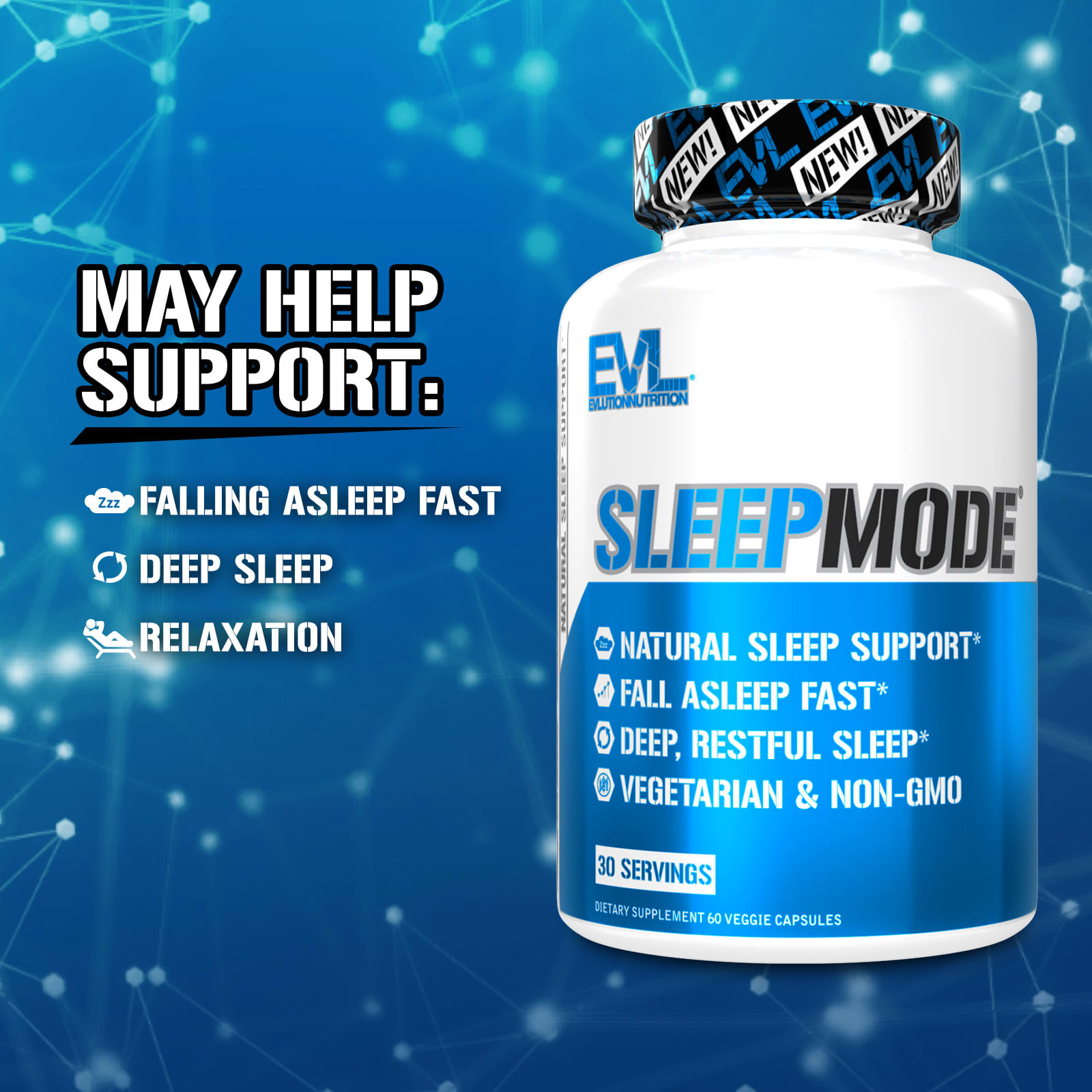 EVLution Nutrition, SleepMode®, 60 Veggie Capsules - Image 3
