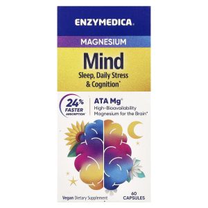Enzymedica, Magnesium Mind, 60 Capsules (350 mg per Capsule)