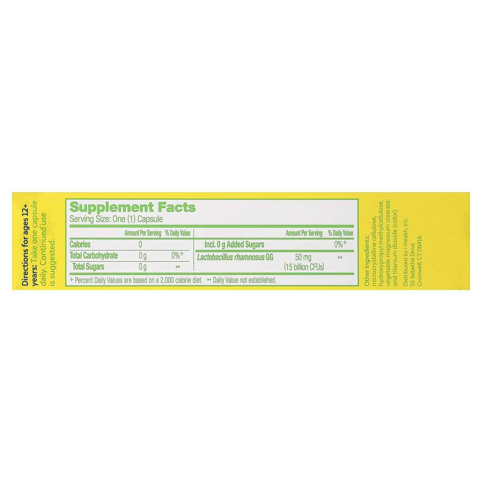 Culturelle, Probiotics, Health & Wellness, 50 mg (15 Billion CFUs), 30 Vegetarian Capsules - Image 2