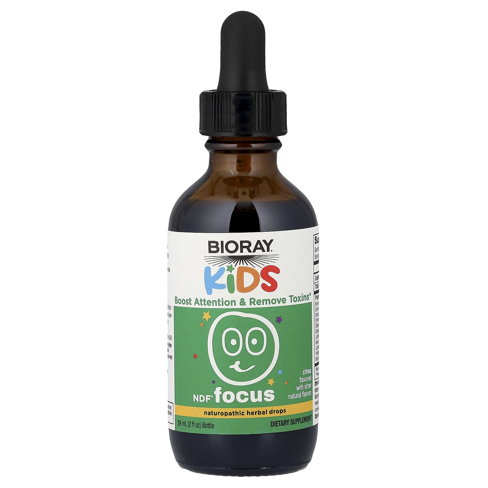 Bioray, Kids, NDF® Focus, Citrus, 2 fl oz (59 ml) - Image 3