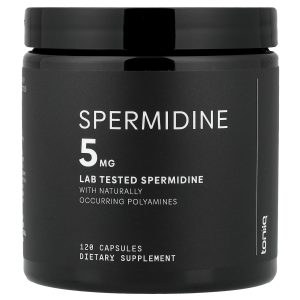 Toniiq, Spermidine, 120 Capsules, (2.5 mg per Capsule)
