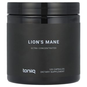 Toniiq, Lion's Mane, 120 Capsules (600 mg per Capsule)