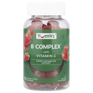 YumVs, B Complex With Vitamin C Gummies, Strawberry, 70 Gummies