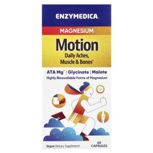 Enzymedica, Magnesium Motion, 60 Capsules (350 mg per Capsule)