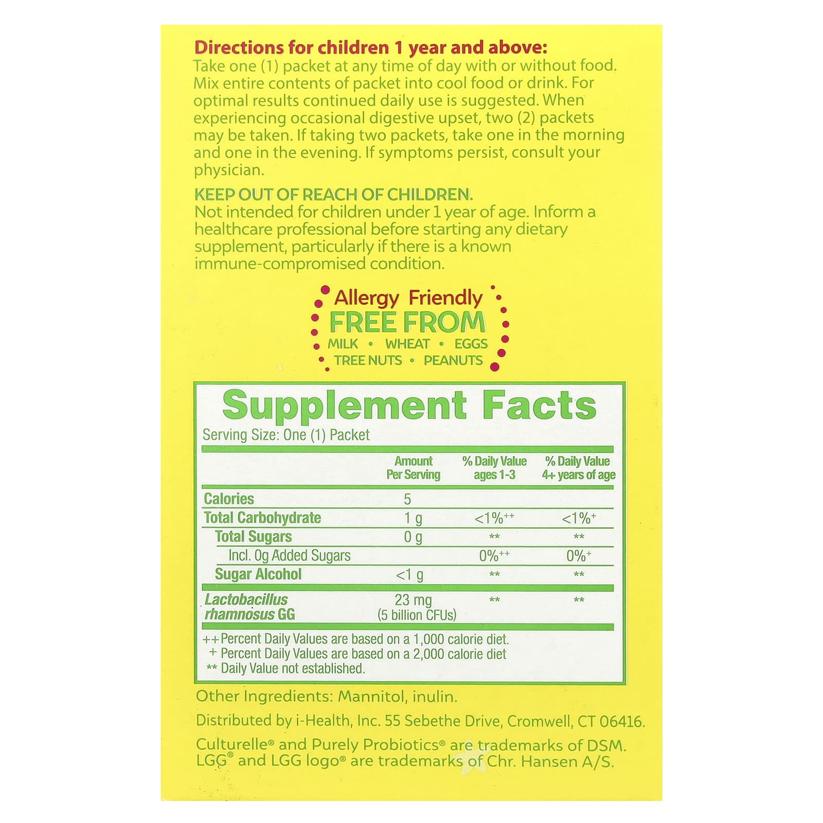 Culturelle, Kids, Purely Probiotics®, 1+ Years, 50 Single Serve Packets, 0.05 oz (1.5 g) Each - Image 2
