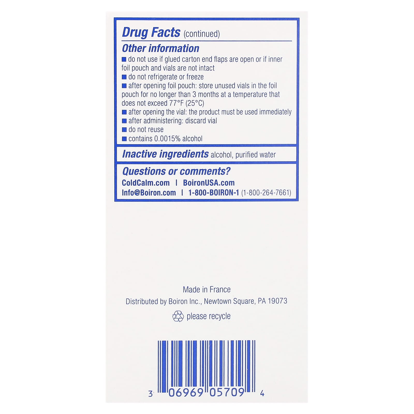 Boiron, Cold Calm Baby, Liquid Doses, Cold Relief, 6+ Months, 30 Pre-Measured Liquid Doses, 0.034 fl oz (1 ml) Each - Image 3