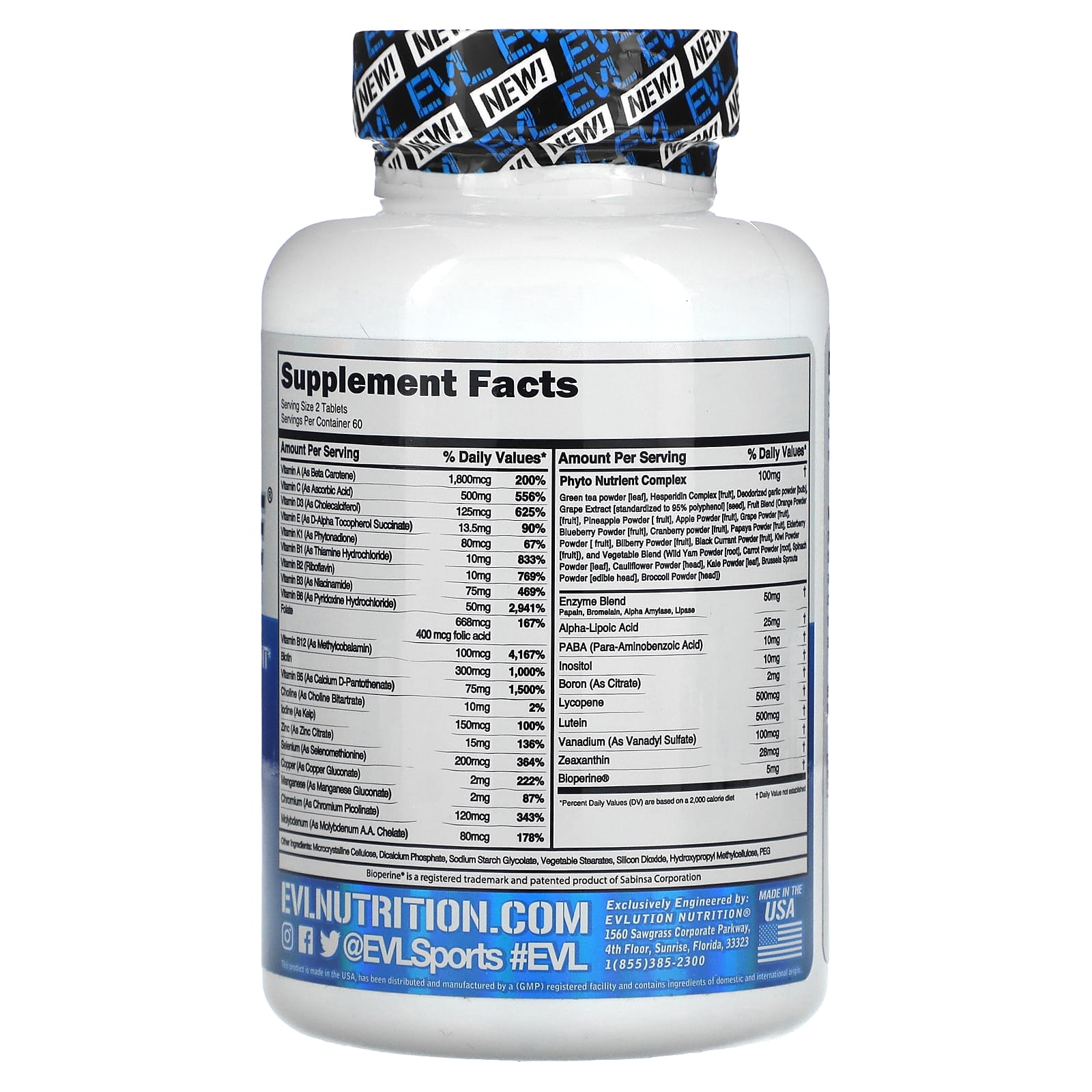 EVLution Nutrition, VitaMode®, High Performance Multivitamin, 120 Tablets - Image 2