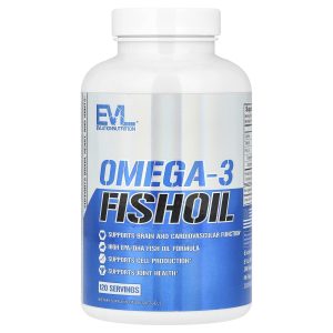 EVLution Nutrition, Omega-3 Fish Oil, 1,000 mg, 120 Softgels