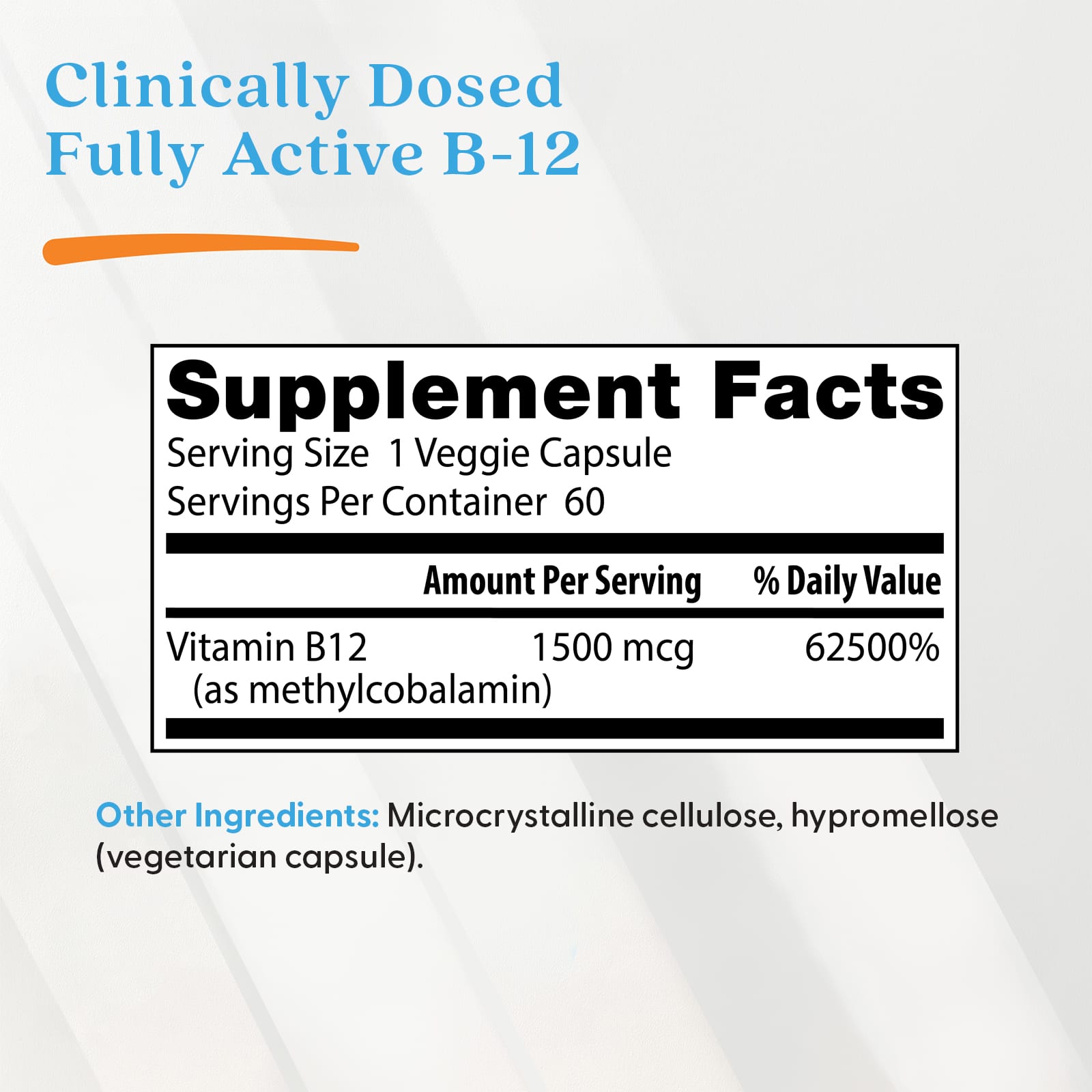 Doctor's Best, Fully Active B12, 1,500 mcg, 60 Veggie Caps - Image 4